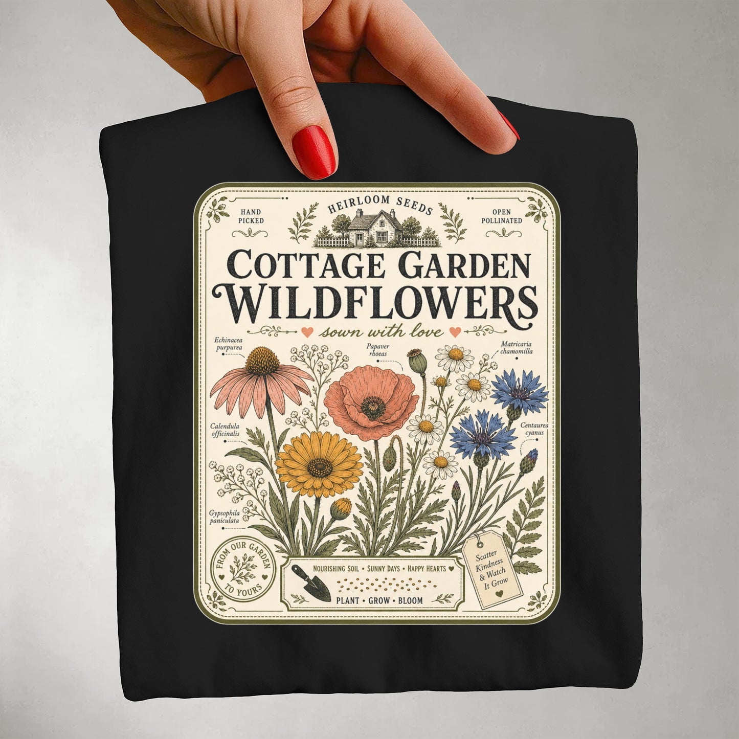 Cottage Garden Wildflowers T-shirt