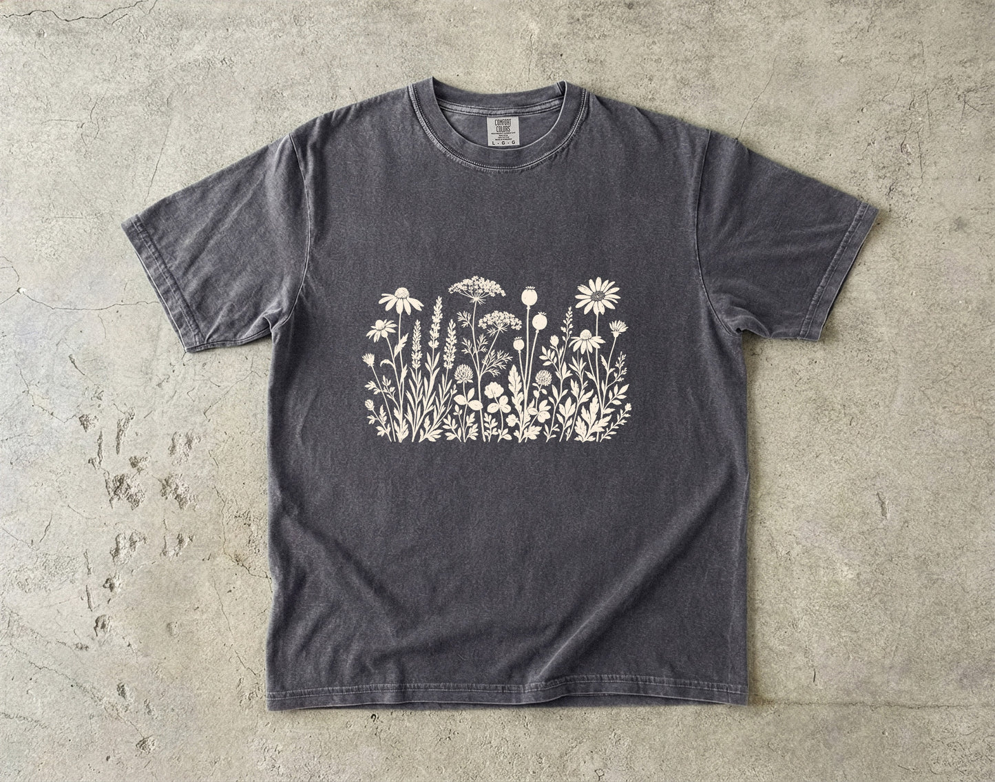 Ivory Wildflower Garden Row Shirt