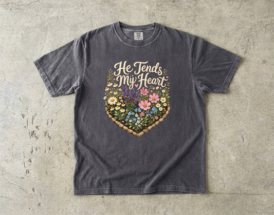 He Tends My Heart Wildflower Shirt