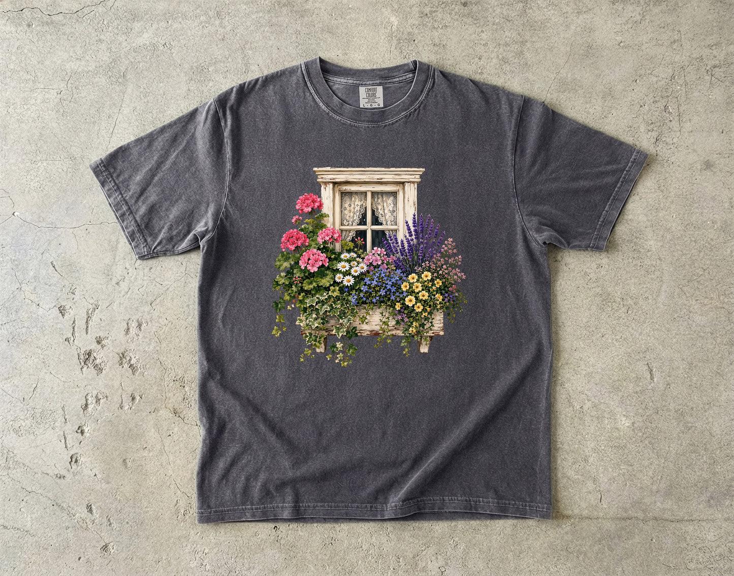 Cottage Window Box Wildflower T-Shirt