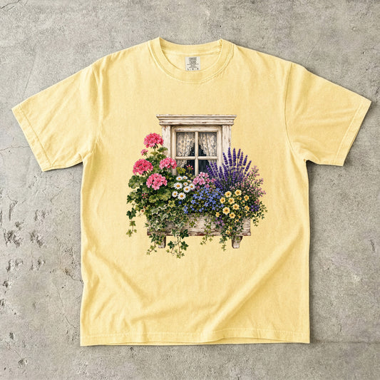 Cottage Window Box Wildflower T-Shirt