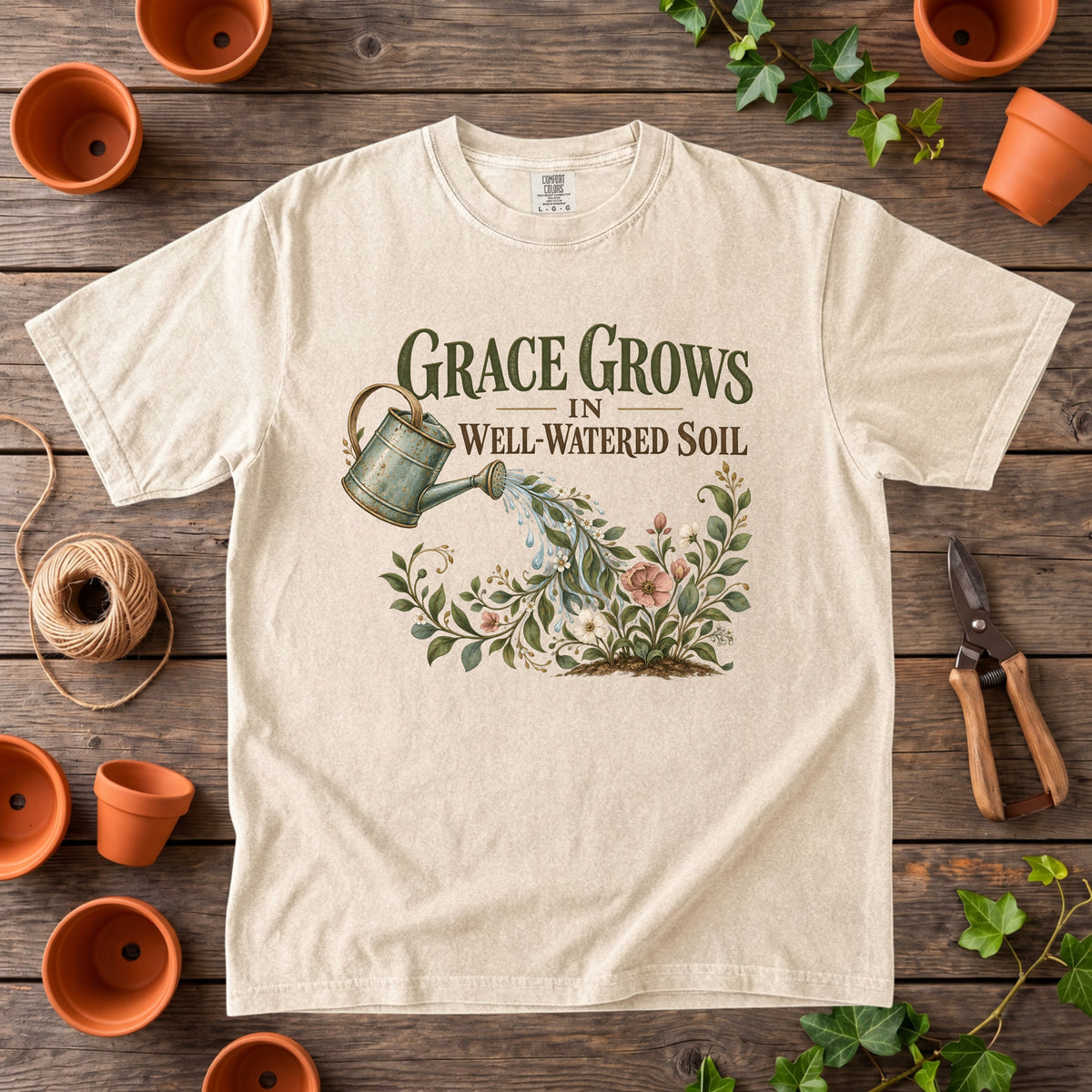 Grace Grows in Well-Watered Soil T-Shirt