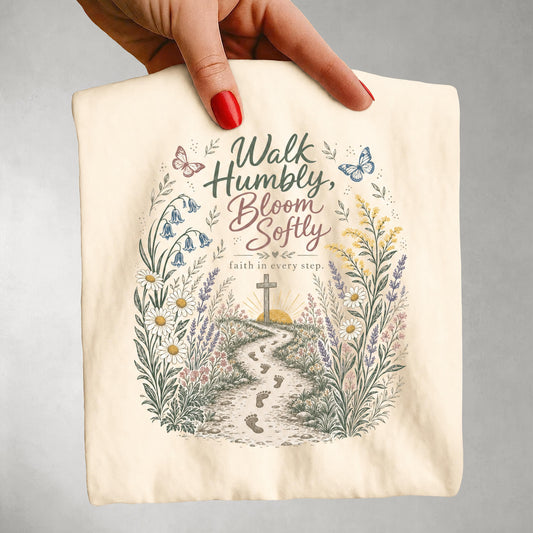 Walk Humbly, Bloom Softly T-shirt