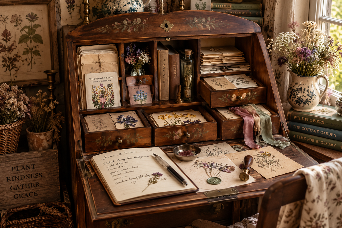 Botanical Stationery, Pressed Flowers, and the Art of Slowing Down