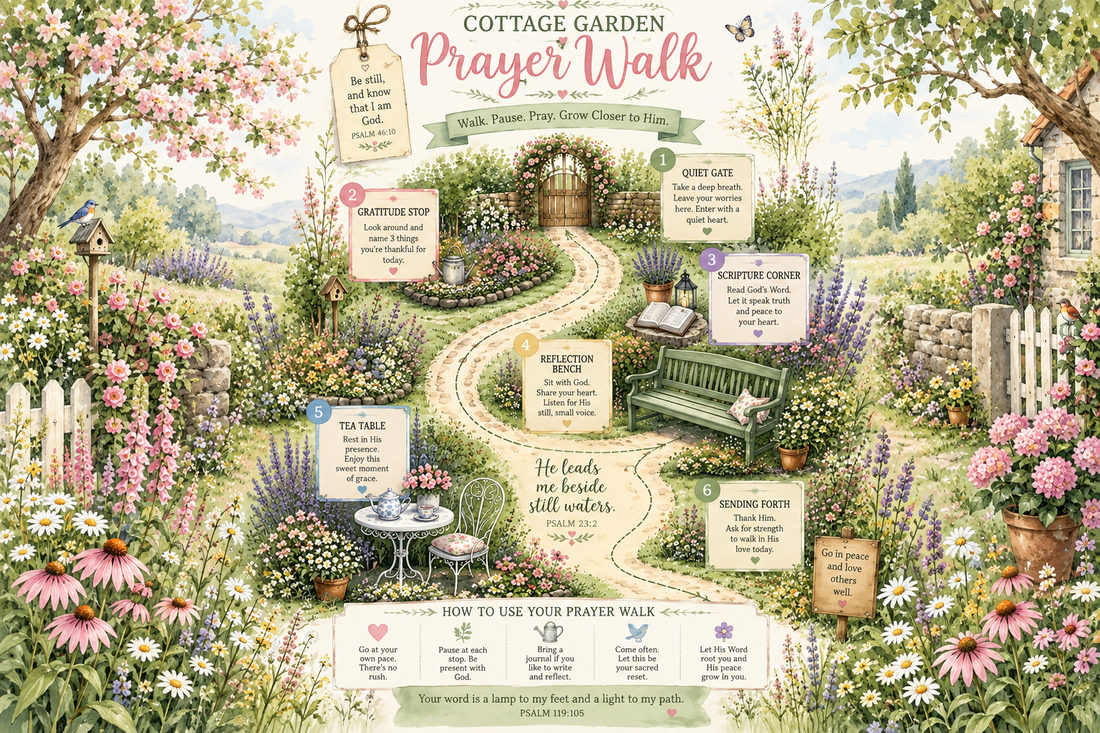 Walk. Pause. Pray. A Cottage Garden Prayer Walk for Your Own Backyard