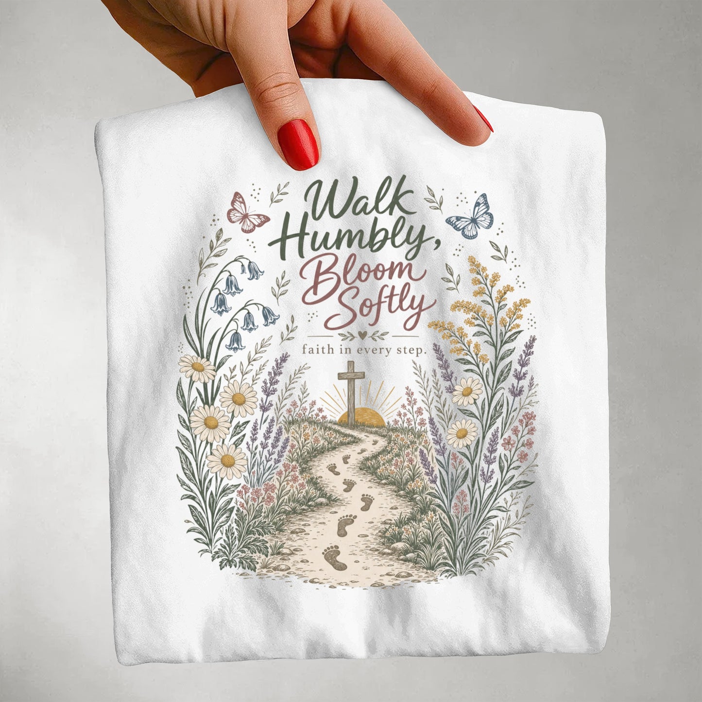 Walk Humbly, Bloom Softly T-shirt