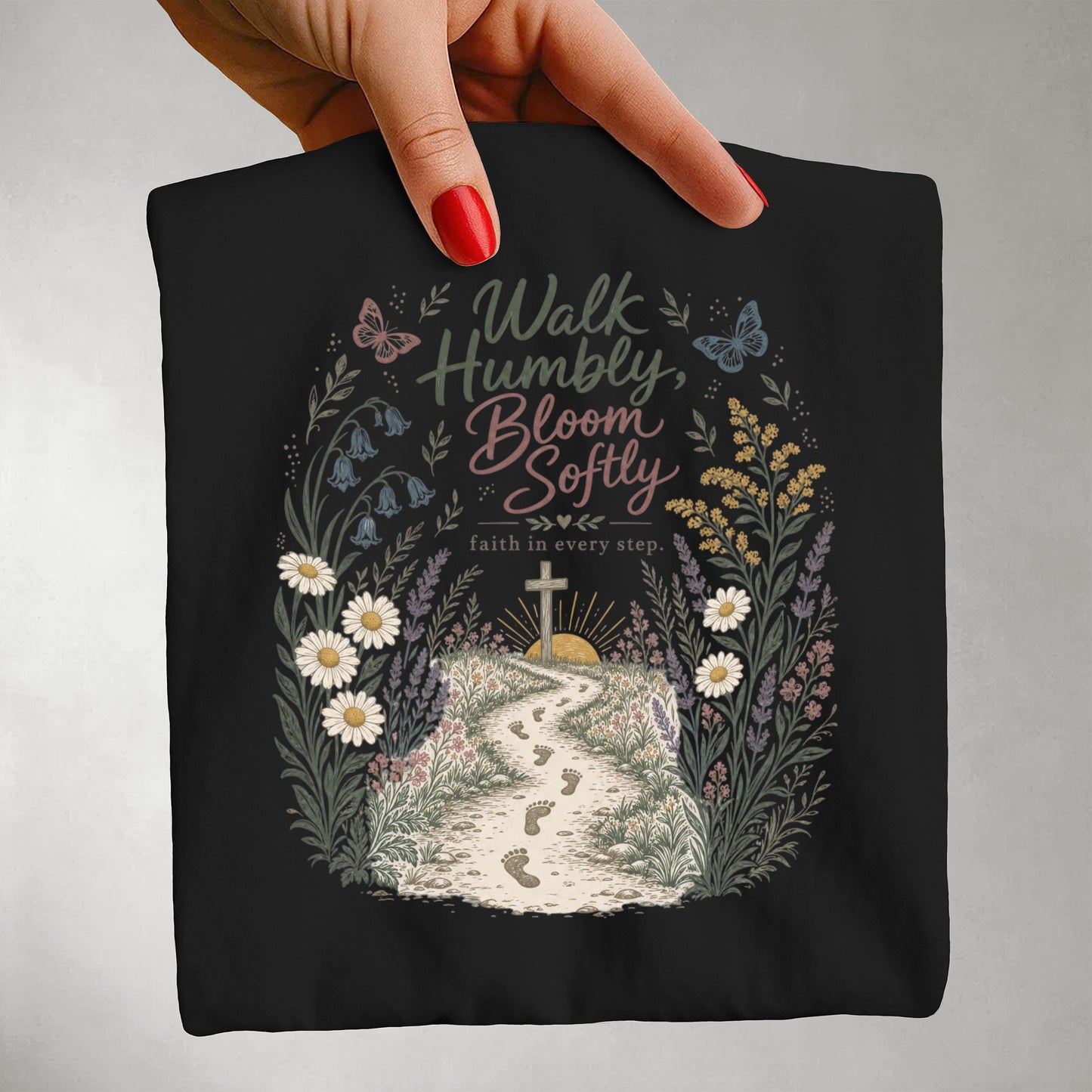 Walk Humbly, Bloom Softly T-shirt