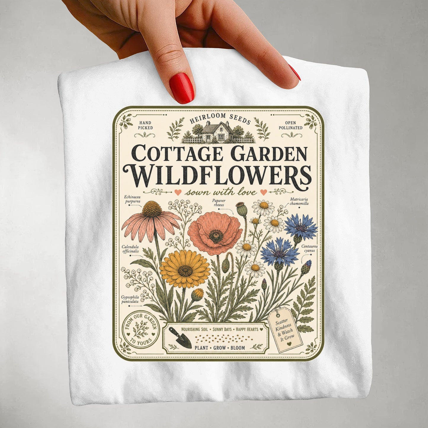 Cottage Garden Wildflowers T-shirt