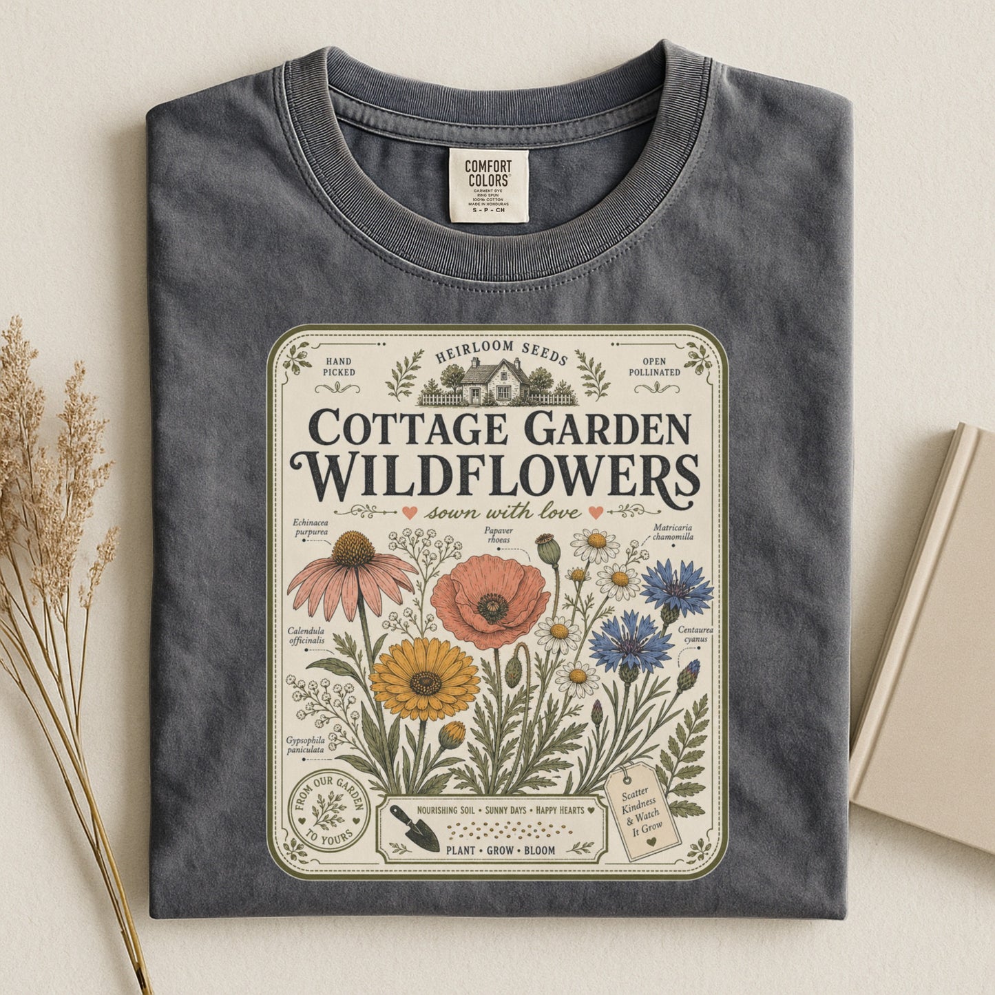 Cottage Garden Wildflowers T-shirt