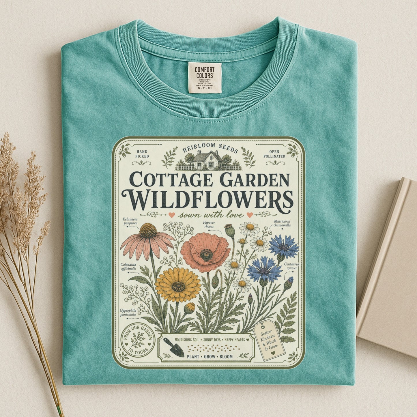 Cottage Garden Wildflowers T-shirt