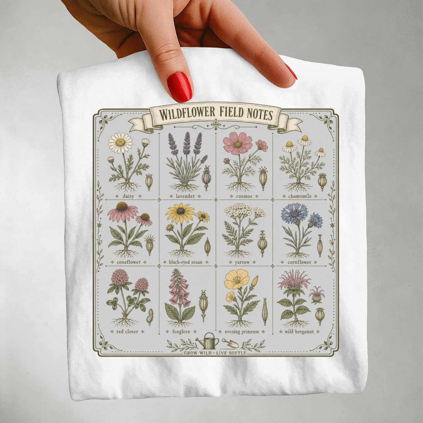Wildflower Field Notes T-shirt
