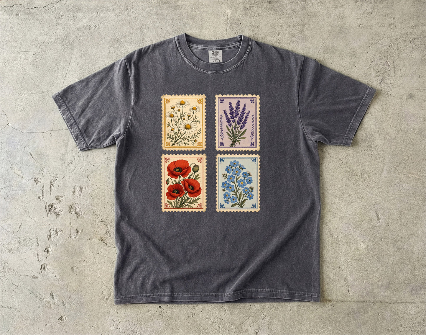 Heirloom Wildflower Stamps T-Shirt