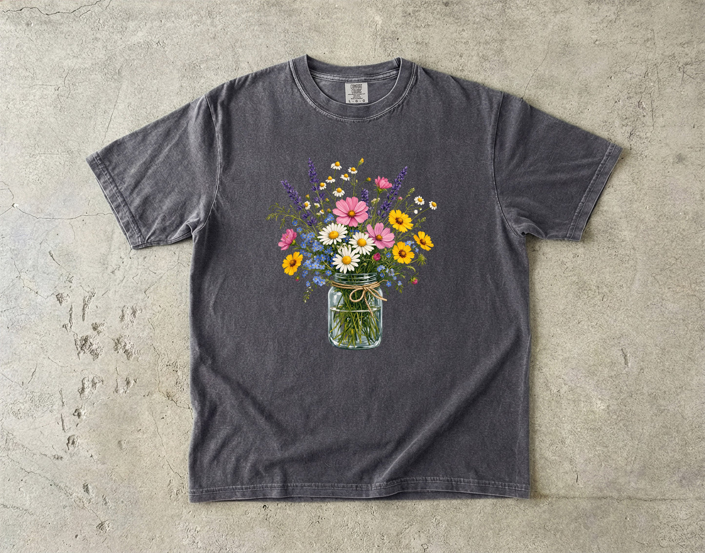Gathered Wildflowers in a Jar T-Shirt