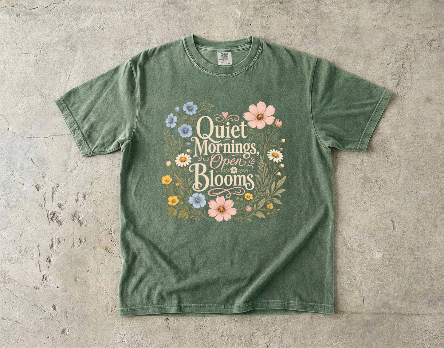 Quiet Mornings Open Blooms Wildflower Shirt
