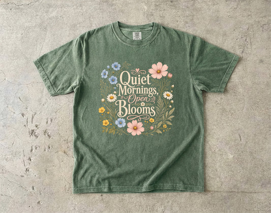 Quiet Mornings Open Blooms Wildflower Shirt