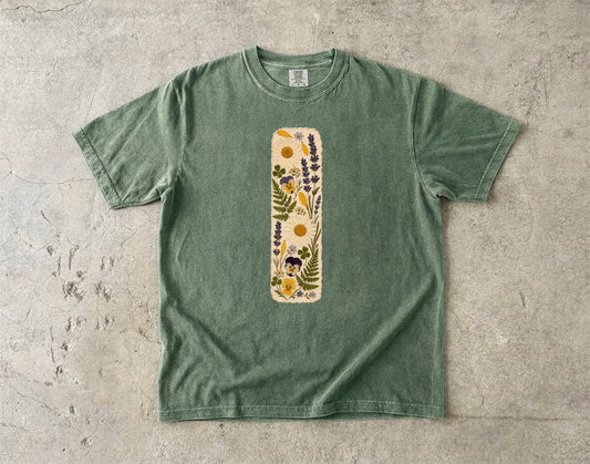 Pressed Wildflower Bookmark Shirt