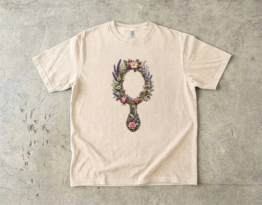 Antique Botanical Mirror Floral Shirt
