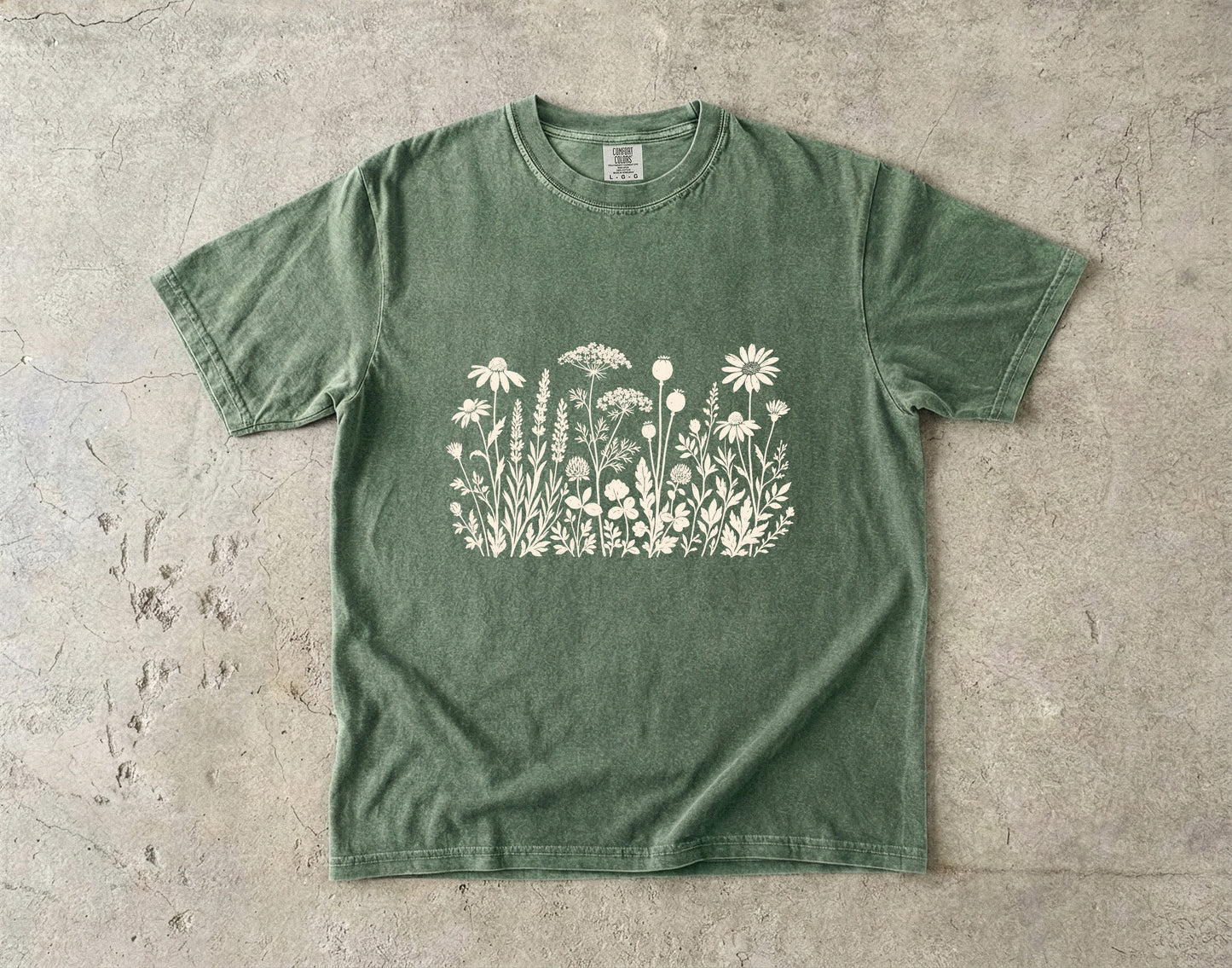 Ivory Wildflower Garden Row Shirt