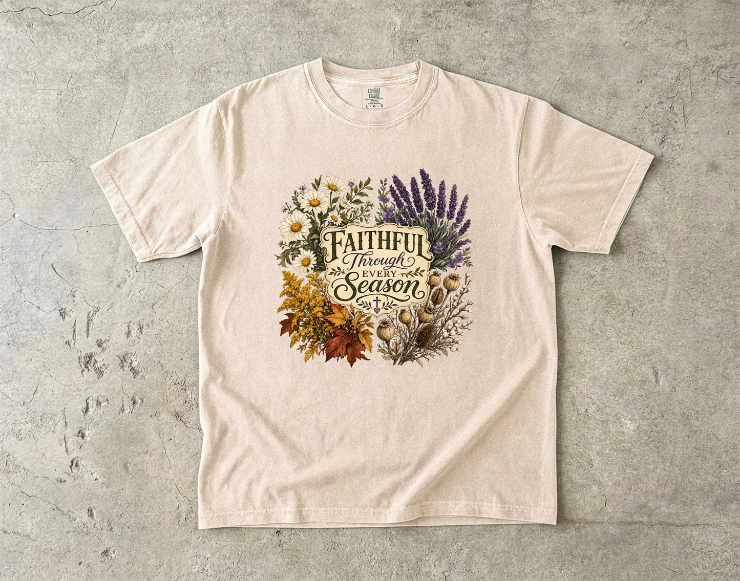Faithful Through Every Season Floral Shirt