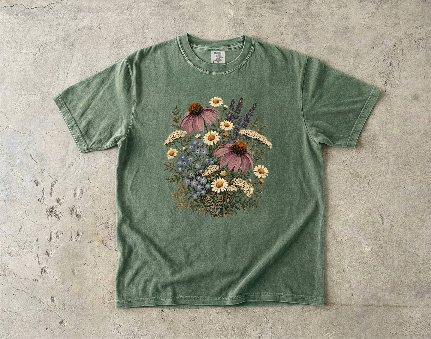 Botanical Wildflower Bouquet Shirt