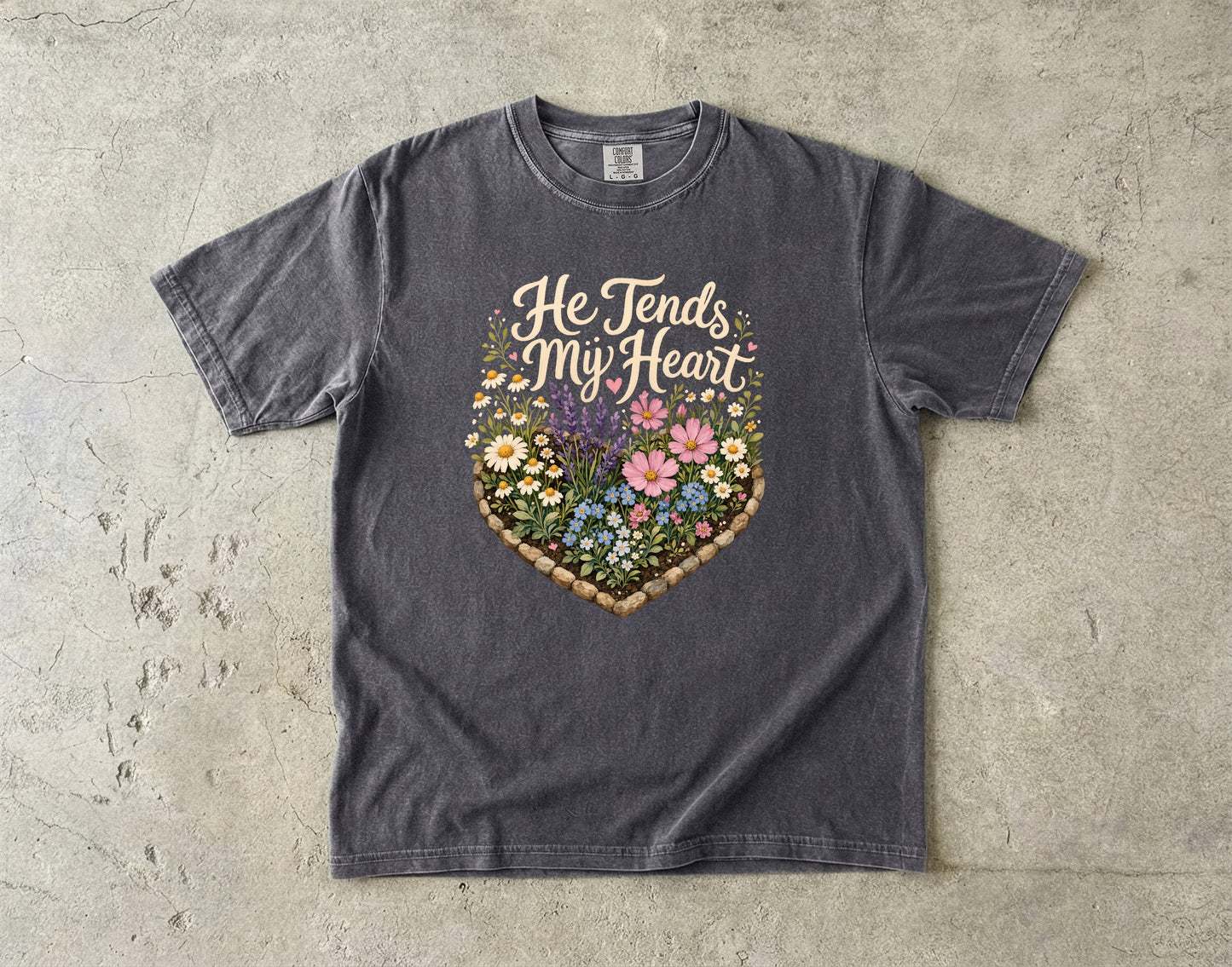 He Tends My Heart Wildflower Shirt
