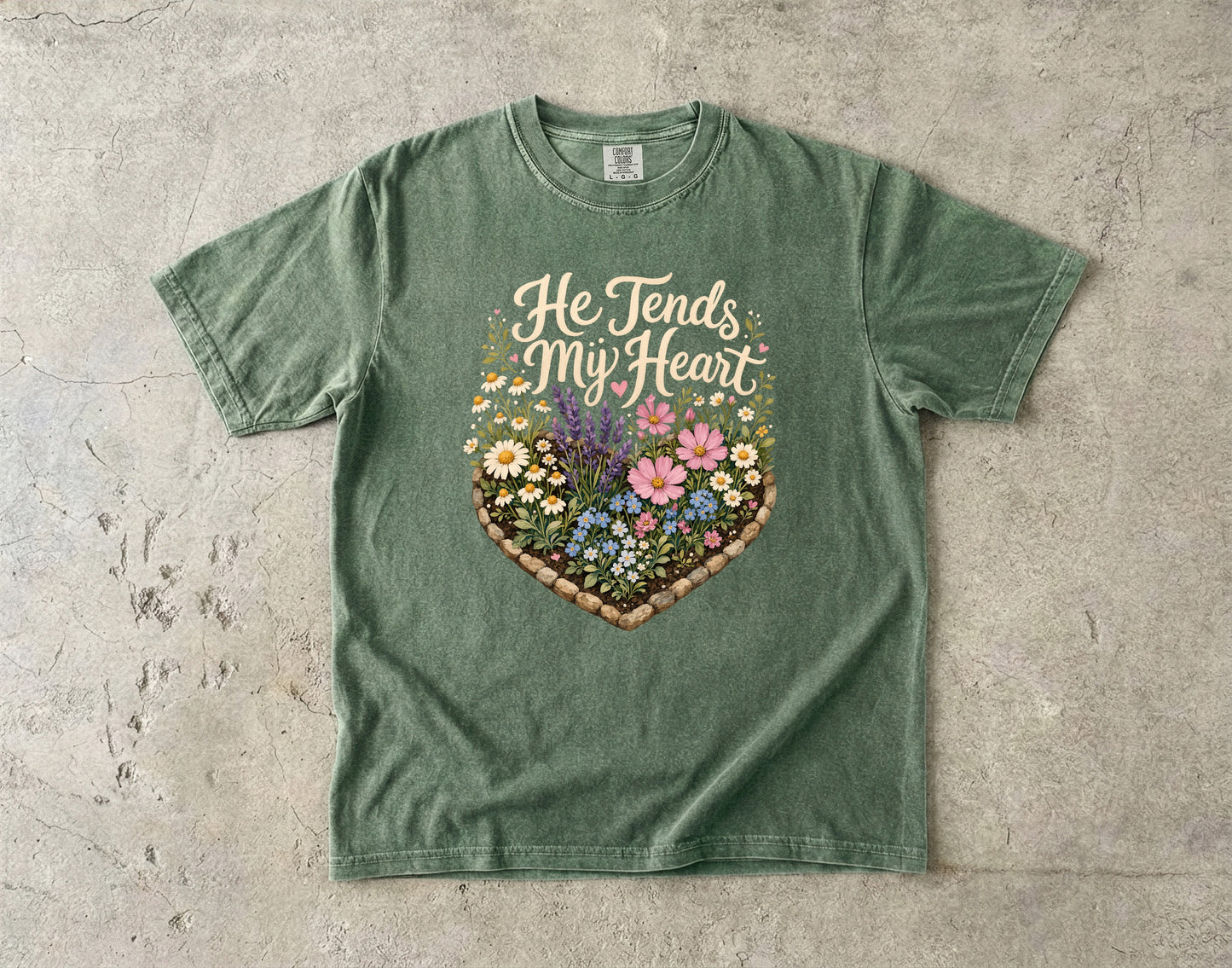 He Tends My Heart Wildflower Shirt