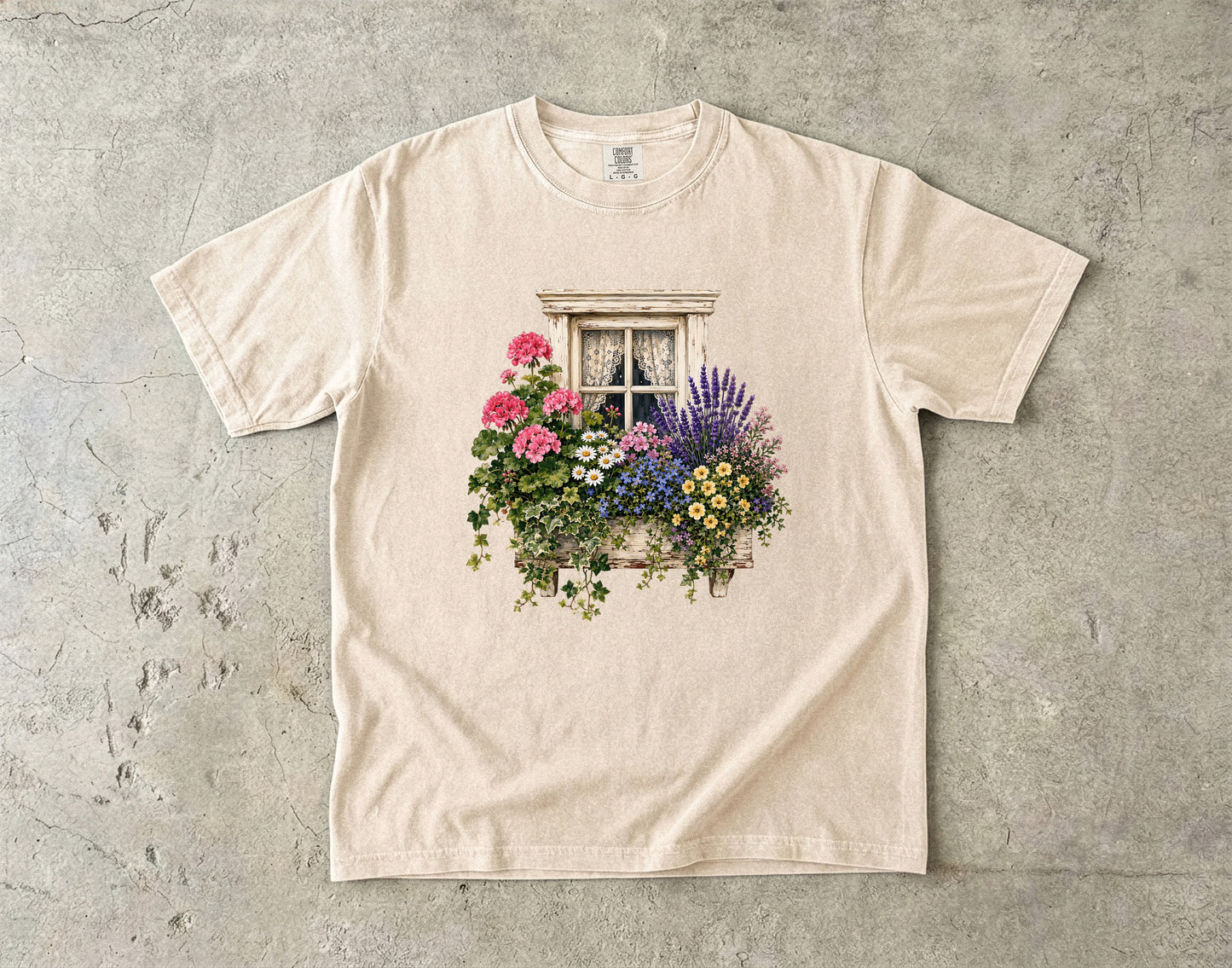 Cottage Window Box Wildflower T-Shirt