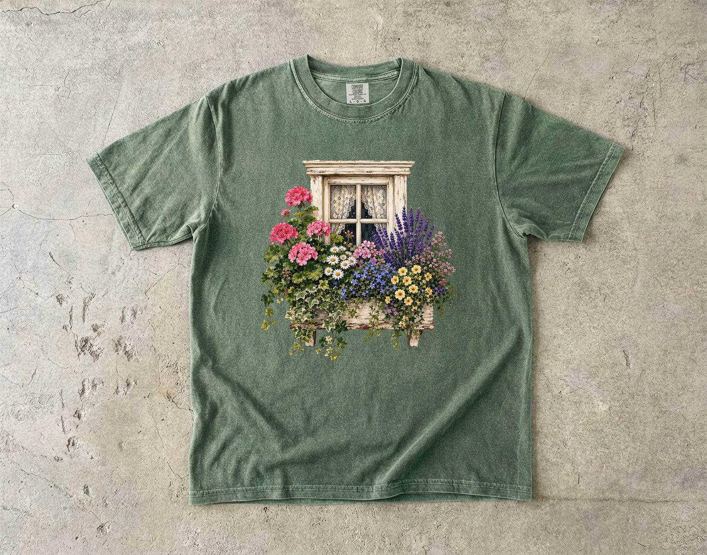 Cottage Window Box Wildflower T-Shirt