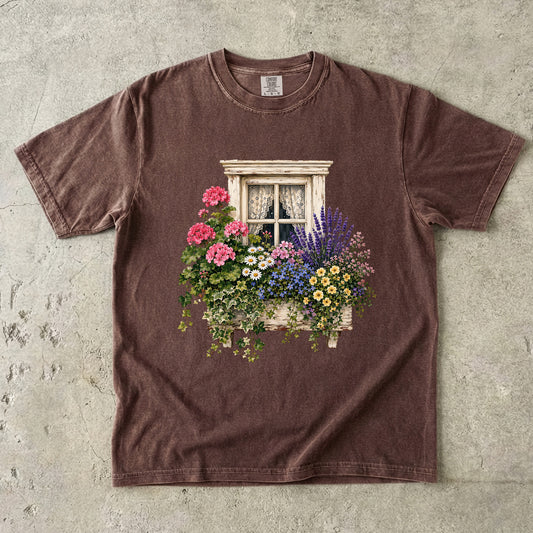 Cottage Window Box Wildflower T-Shirt