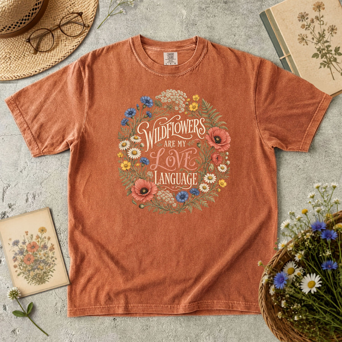 Wildflowers Are My Love Language T-Shirt