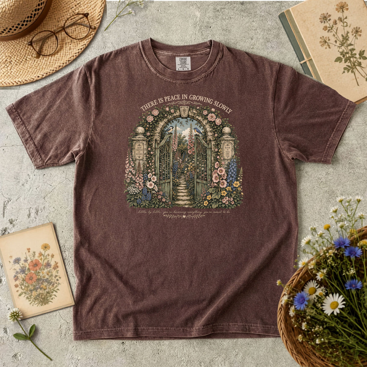 Peace in Growing Slowly T-Shirt