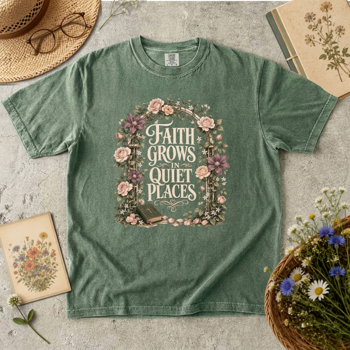 Faith Grows in Quiet Places T-Shirt