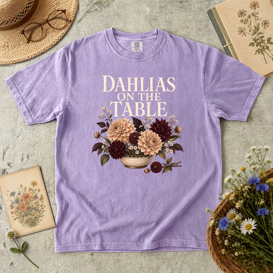 Dahlias on the Table T-Shirt