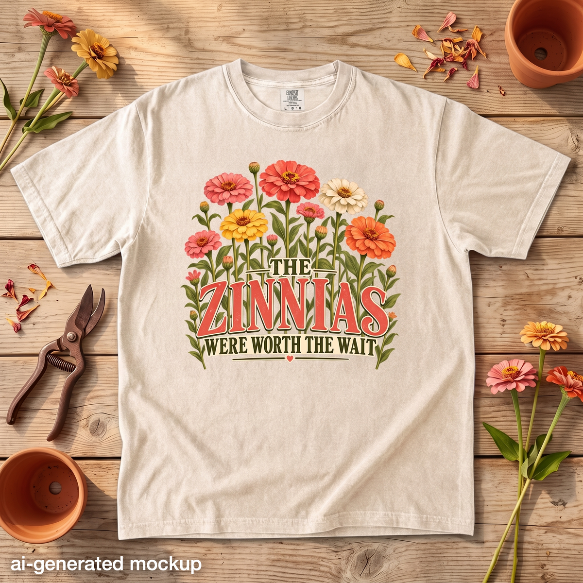 The Zinnias Were Worth the Wait T-Shirt