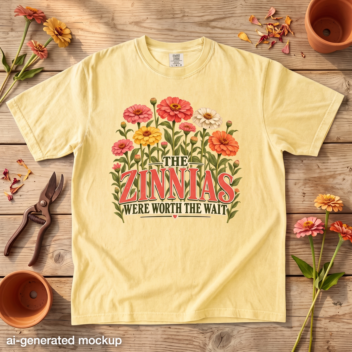The Zinnias Were Worth the Wait T-Shirt
