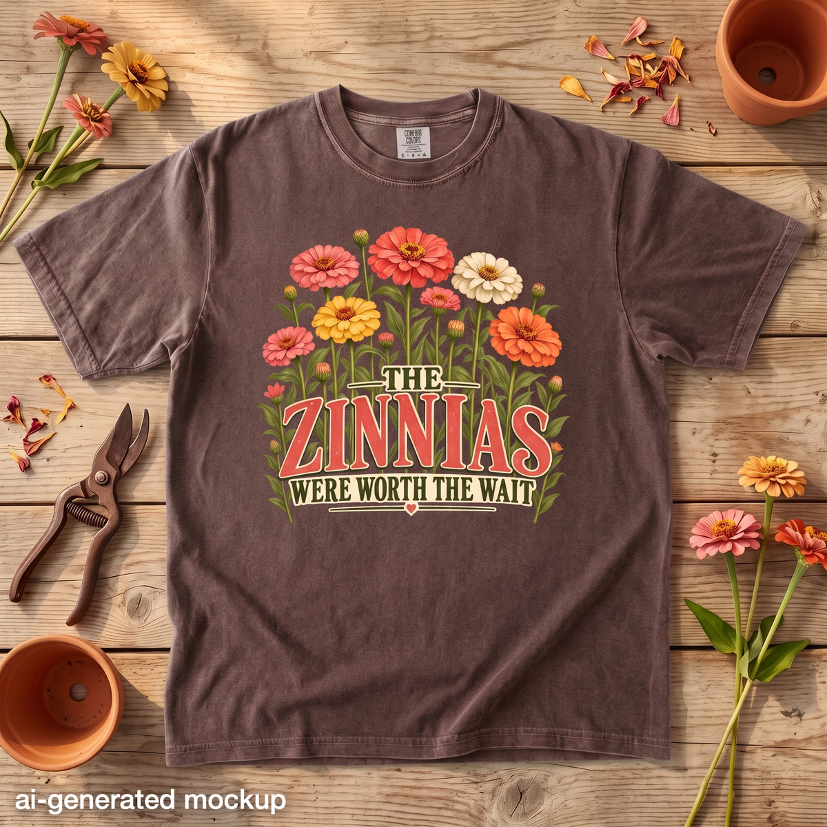 The Zinnias Were Worth the Wait T-Shirt