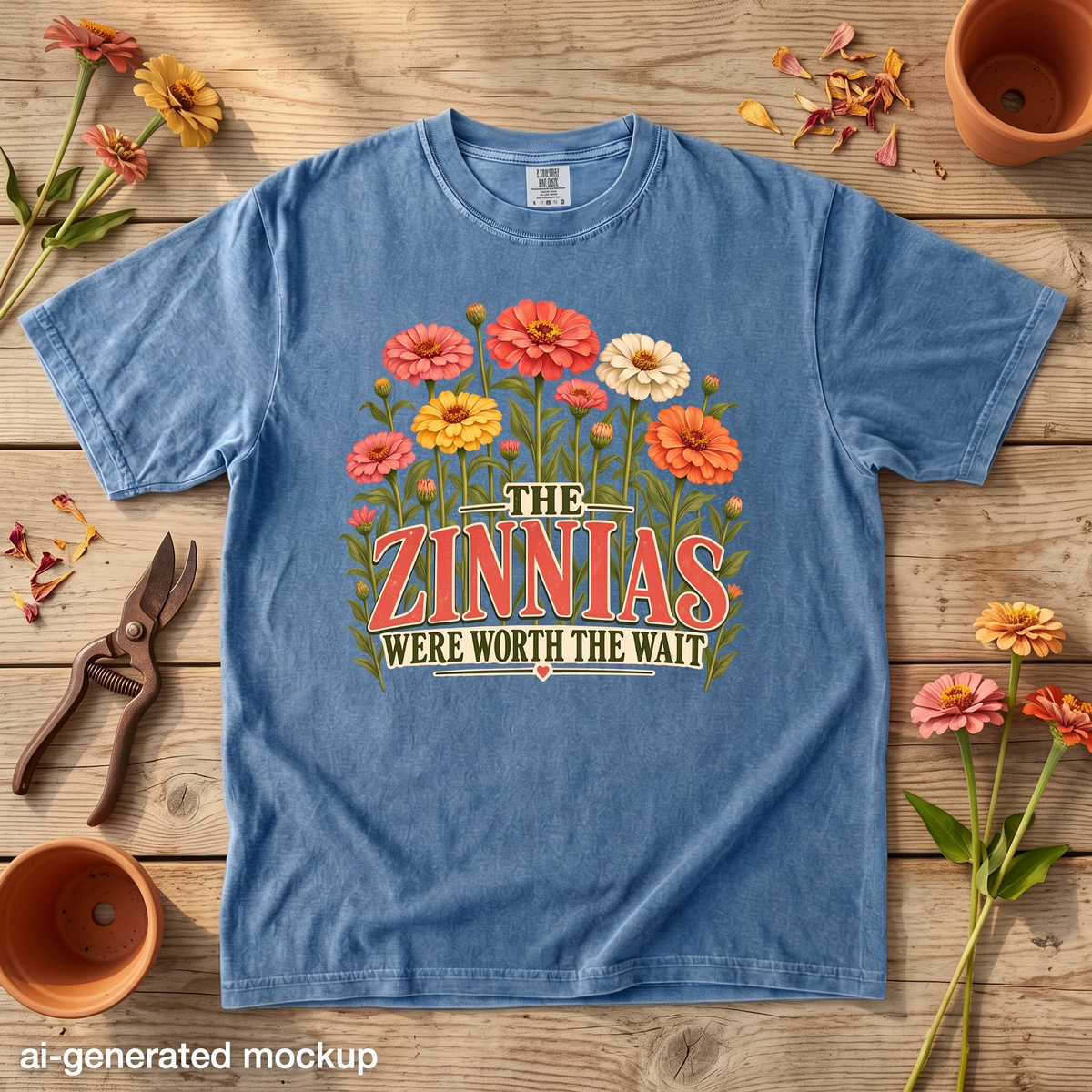 The Zinnias Were Worth the Wait T-Shirt