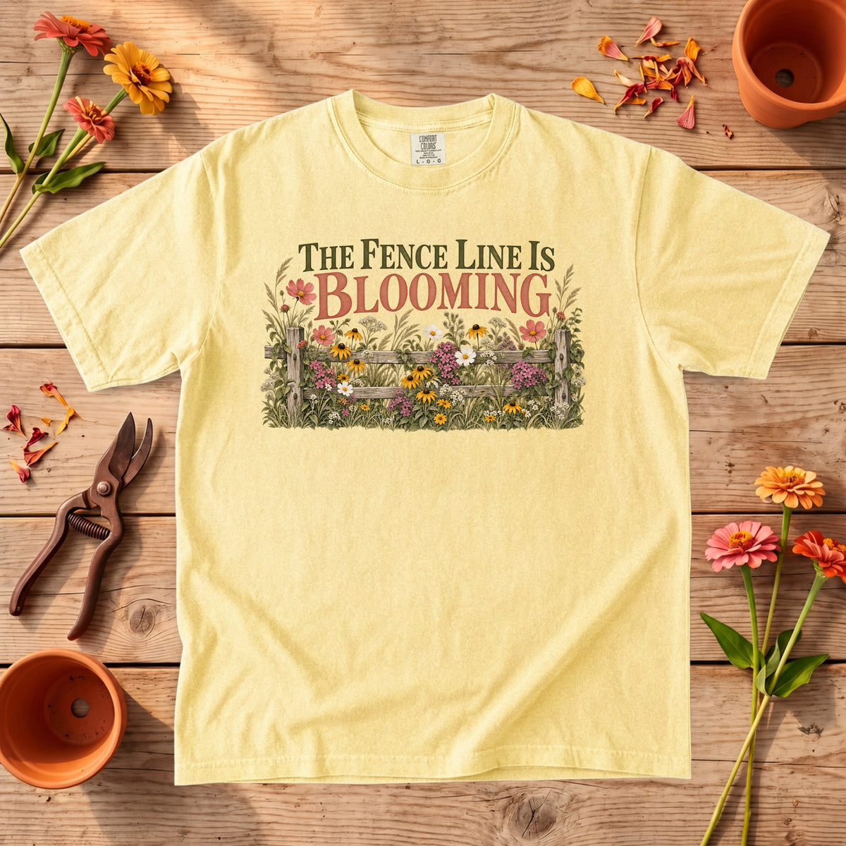 The Fence Line Is Blooming T-Shirt