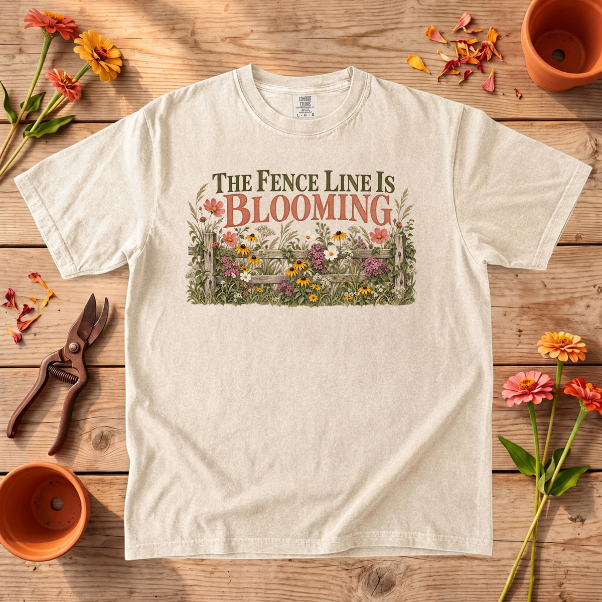 The Fence Line Is Blooming T-Shirt