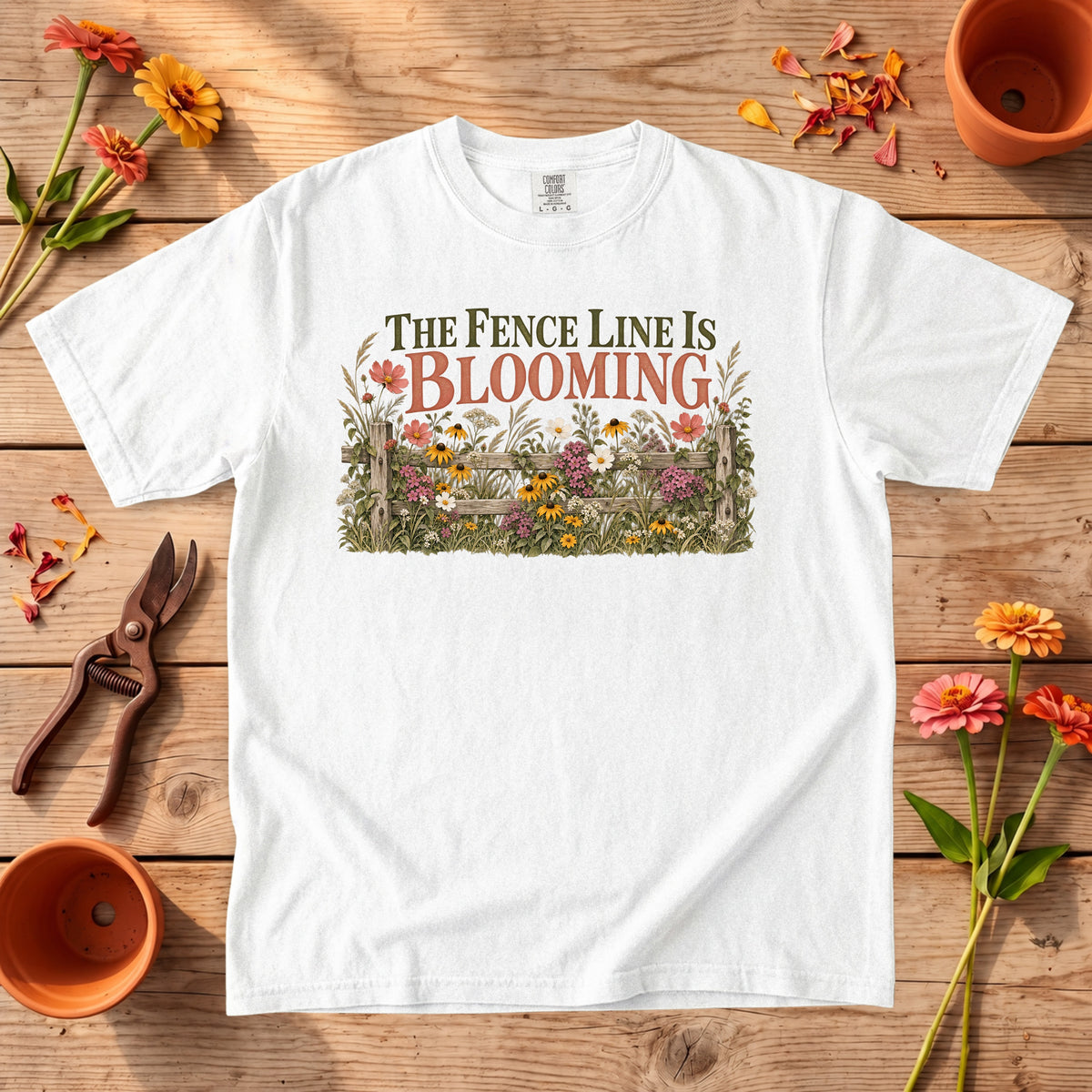The Fence Line Is Blooming T-Shirt