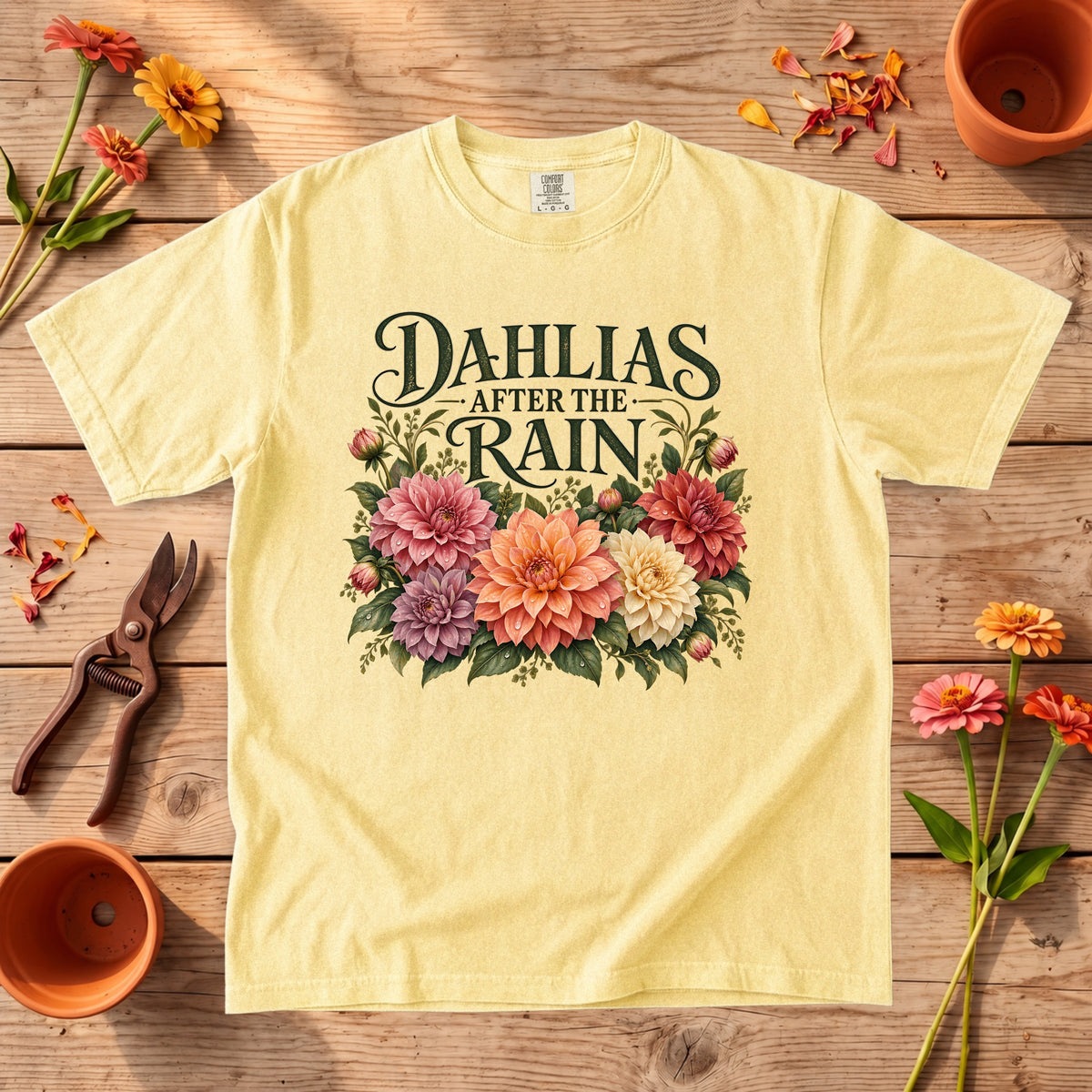 Dahlias After the Rain T-Shirt