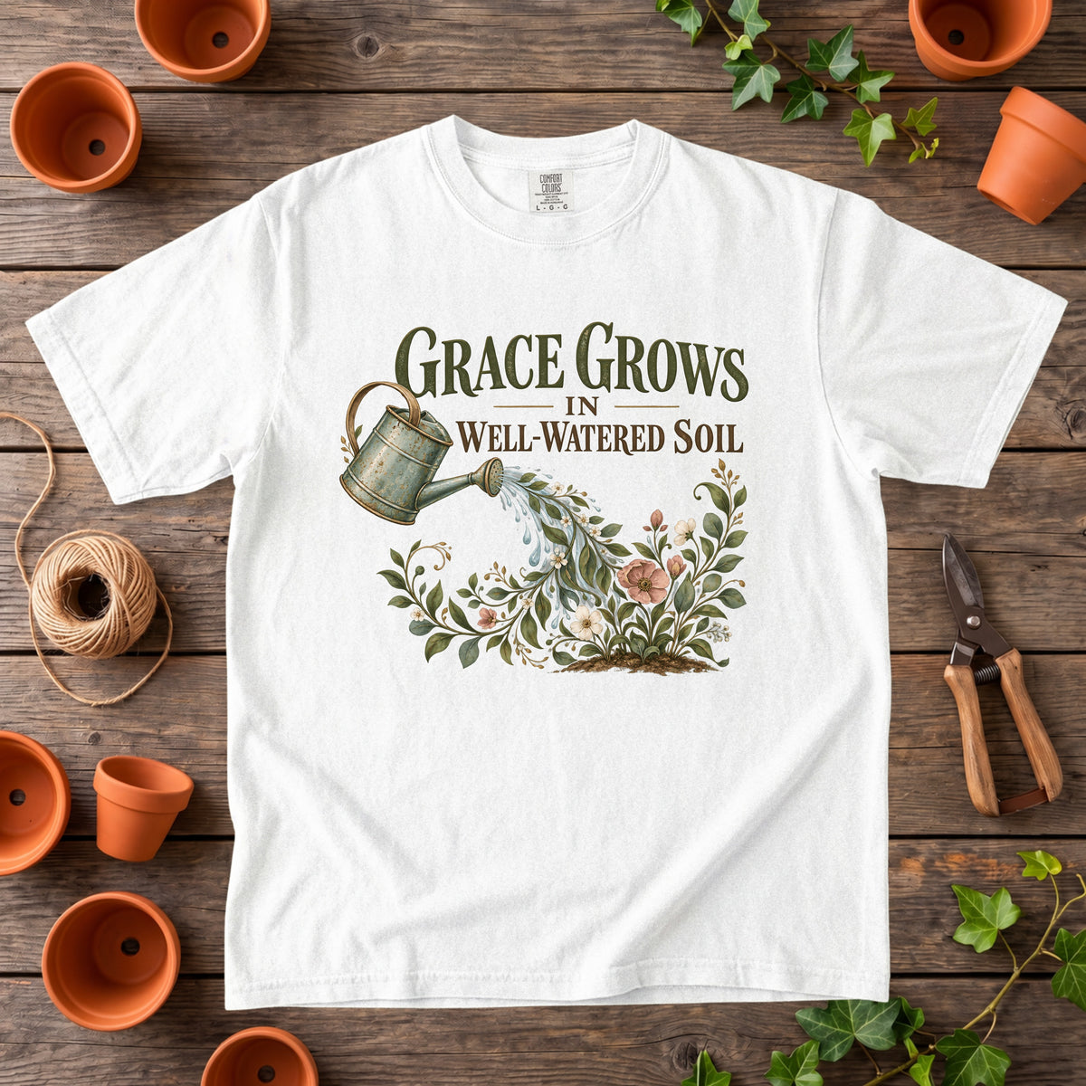 Grace Grows in Well-Watered Soil T-Shirt