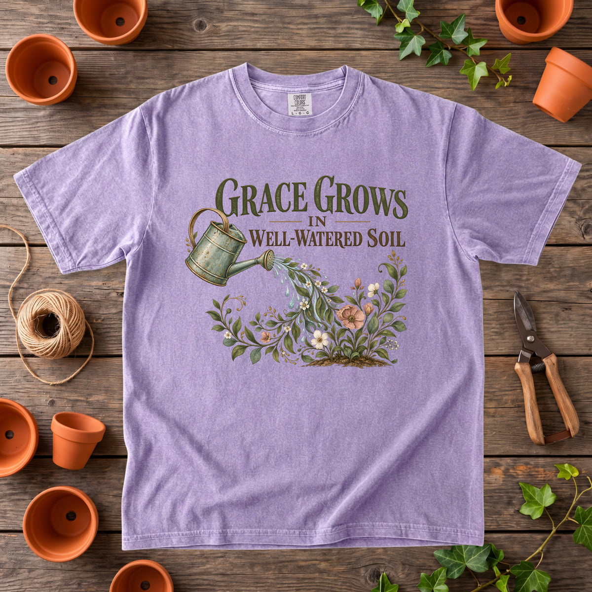 Grace Grows in Well-Watered Soil T-Shirt