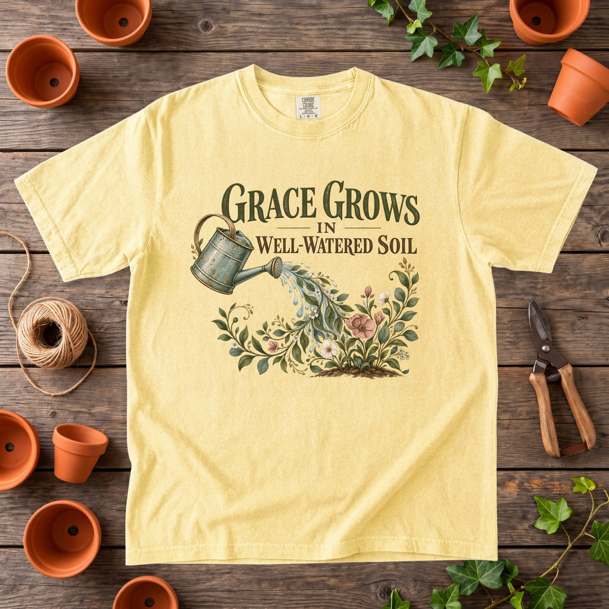 Grace Grows in Well-Watered Soil T-Shirt