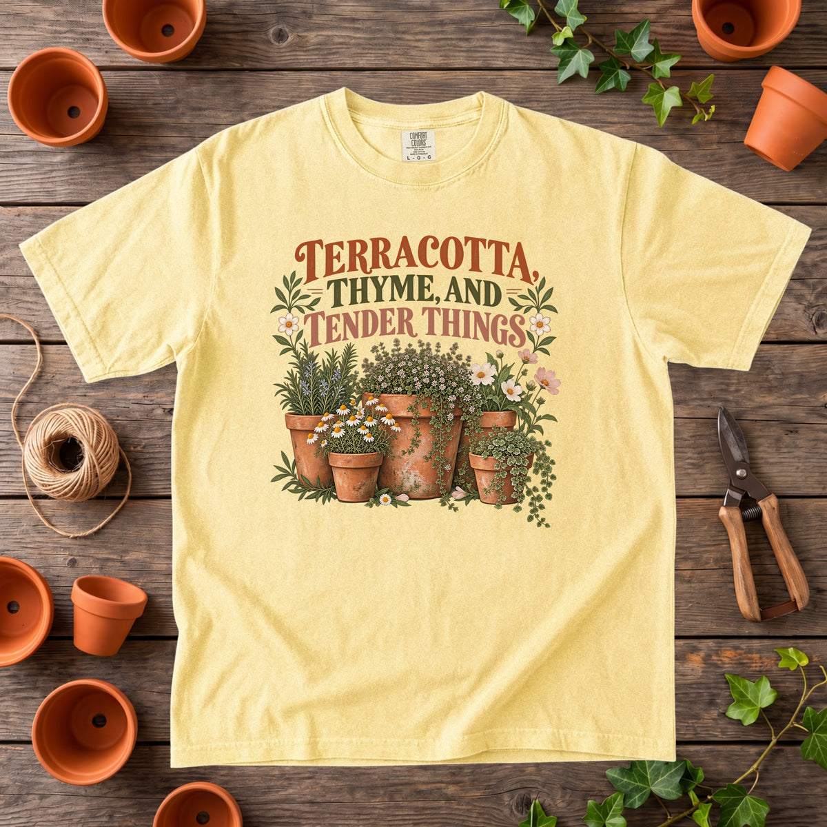 Terracotta, Thyme, and Tender Things T-Shirt