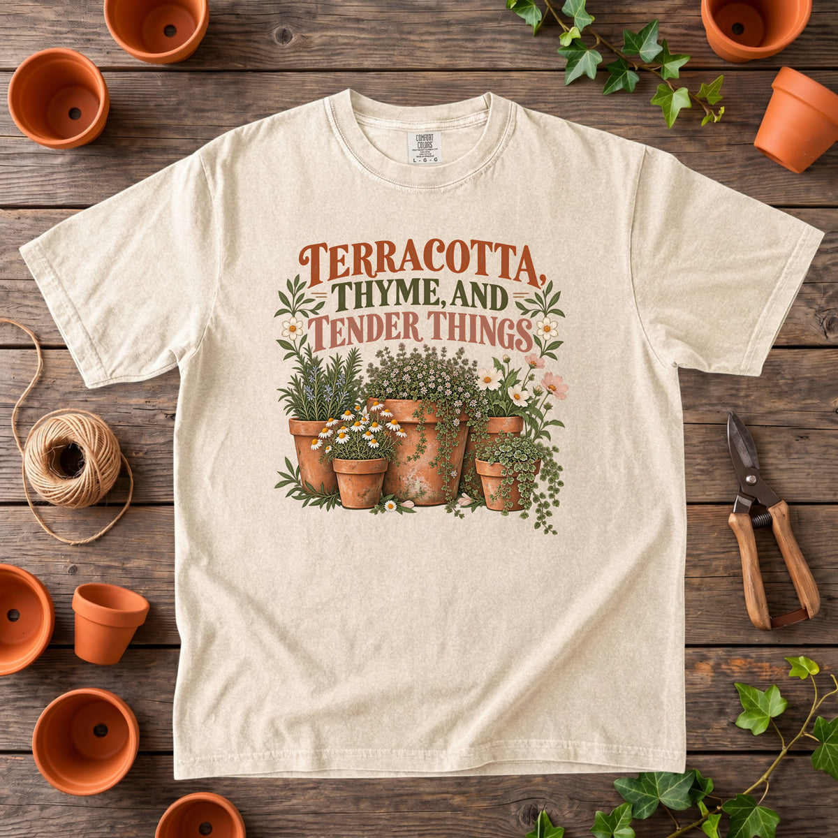 Terracotta, Thyme, and Tender Things T-Shirt