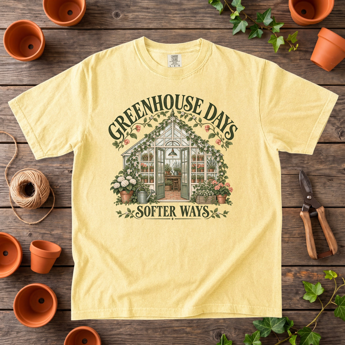 Greenhouse Days, Softer Ways T-Shirt