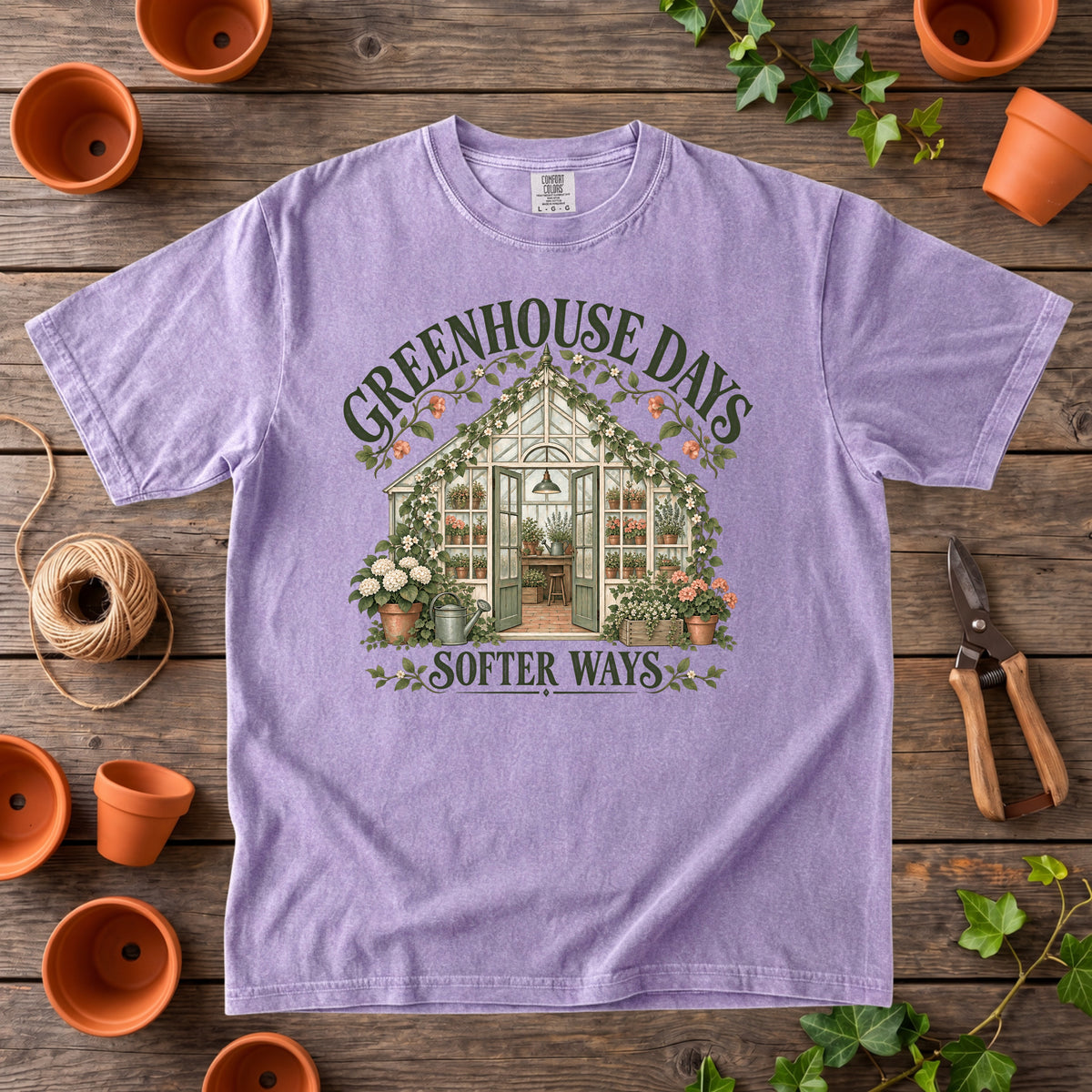 Greenhouse Days, Softer Ways T-Shirt