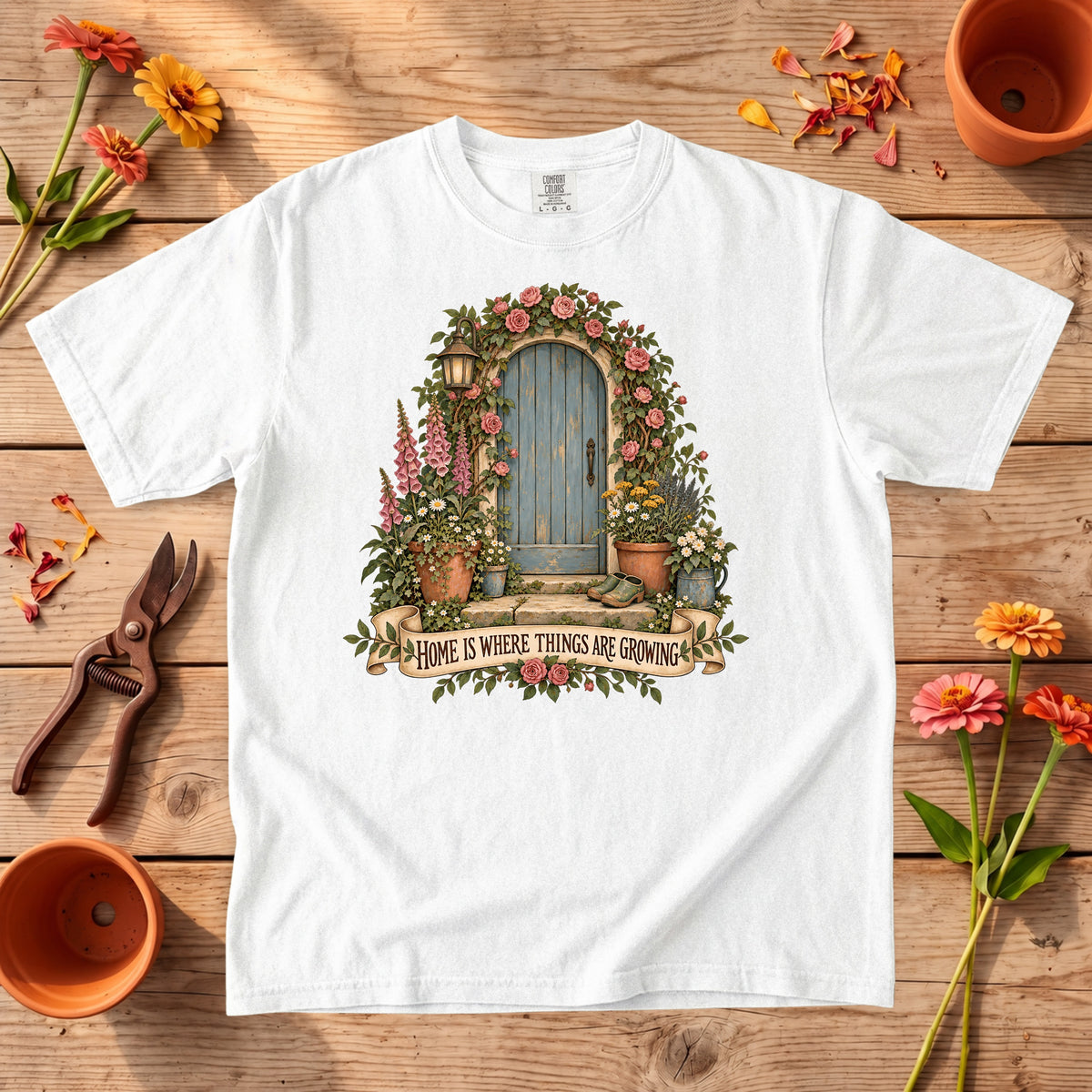 Home Is Where Things Are Growing T-Shirt