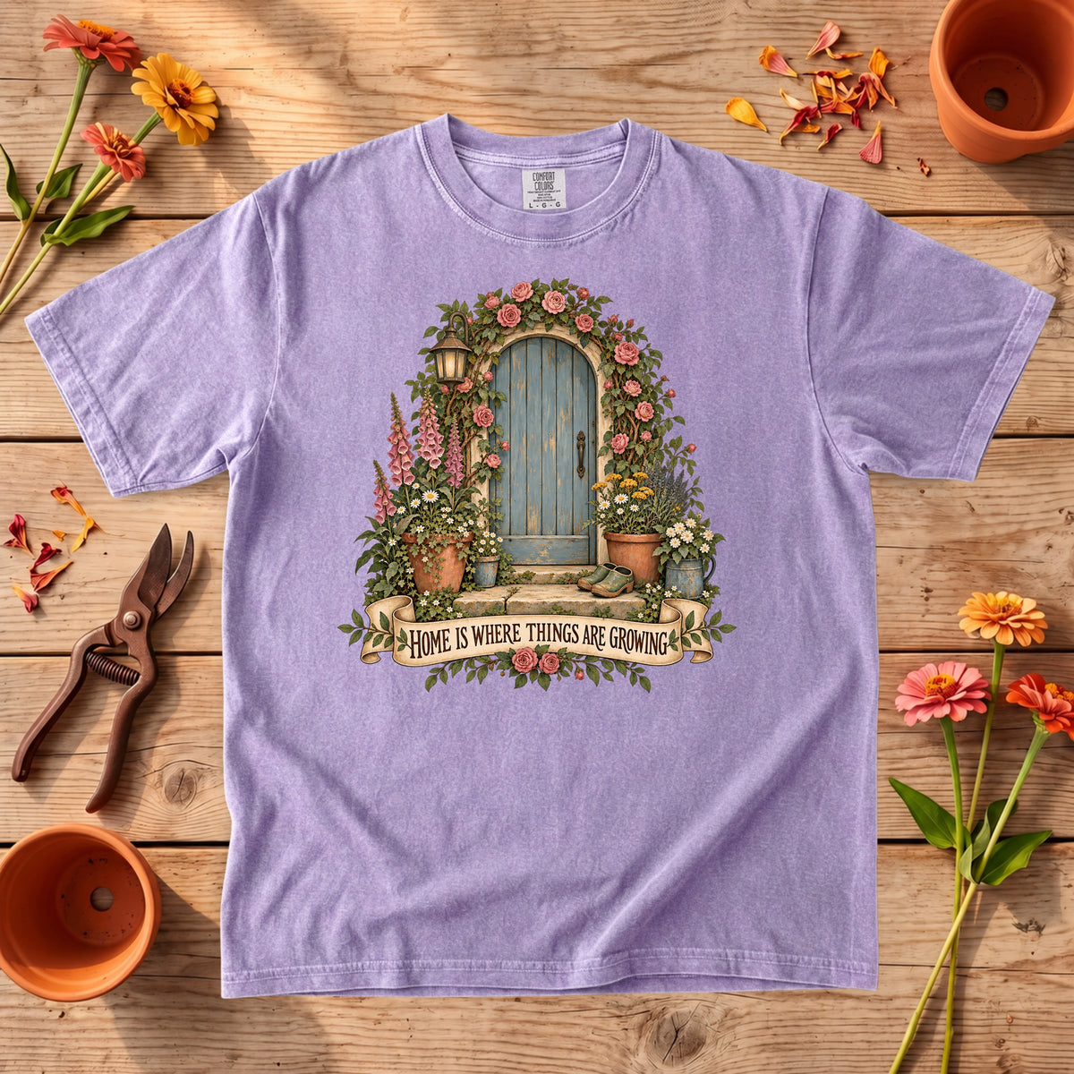 Home Is Where Things Are Growing T-Shirt